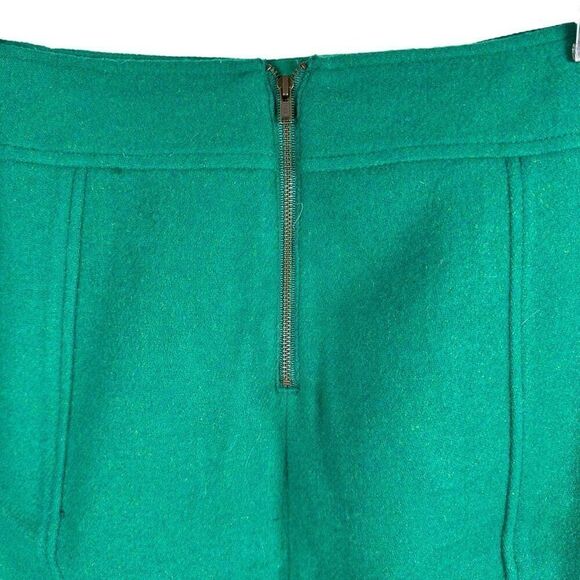 Talbots rich green mini wool skirt - 6p - Picture 2 of 7